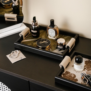 Prantsuse stiilis meigivarustuse ruudukujuline hoidik, tekstil, trükitud pind, kohandatav, Wien