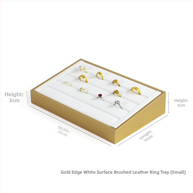 Vieno aukšto odinis papuošalų laikiklis su nuolydžia eksponavimo lėkštute