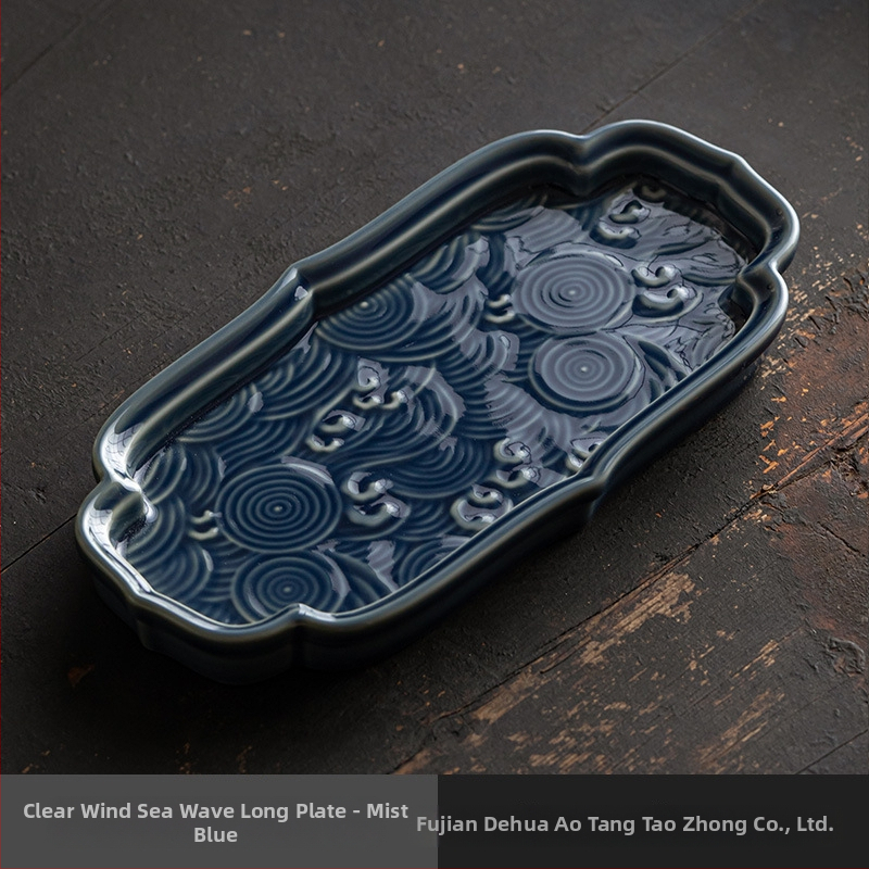 Portselanist puuviljade taldrik, hiina stiilis lihtne, kerge luksusretro disain, Wuxi Hall, Esmaklassiline kvaliteet