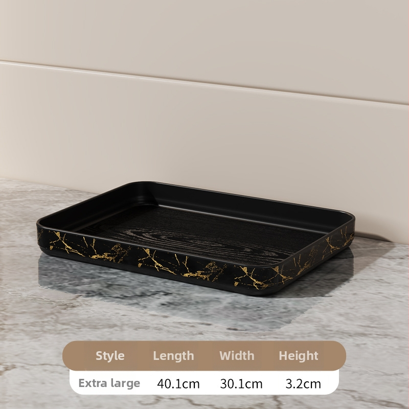 Eksponeerimisalus imitatsioonmarmori mustriga, triibuline muster, ruudukujuline plastmassist alus vannitoa valamule, luksuslik hoiustamine