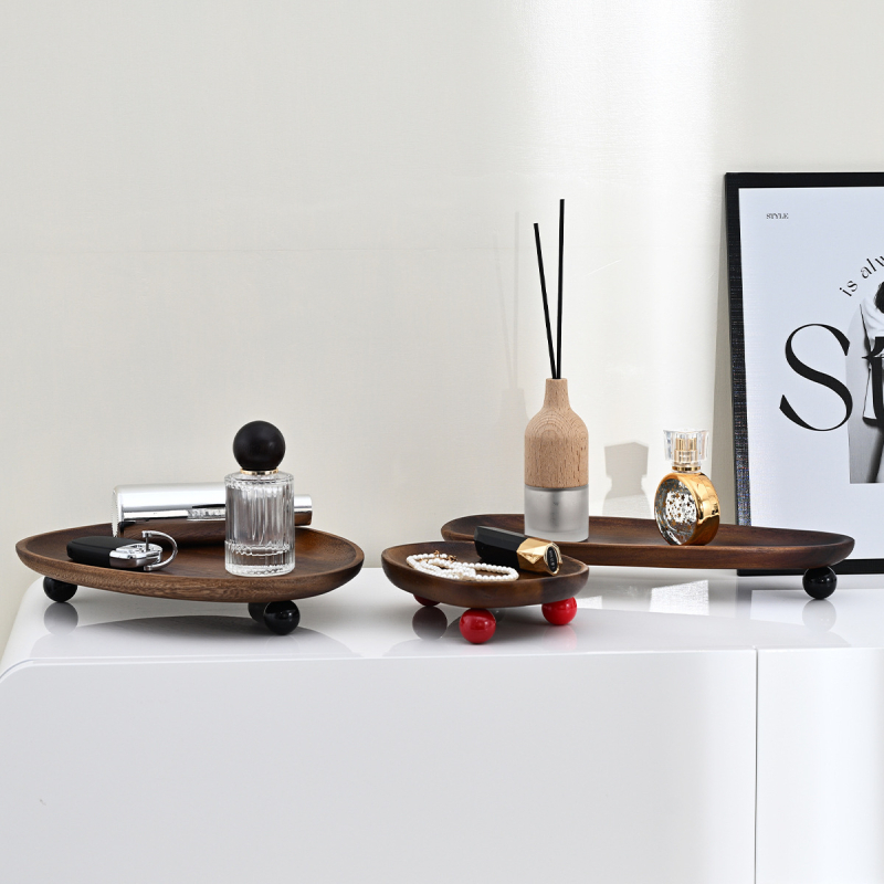 Puidust serveerimislaud teele ja maiustustele | kerge luksuse stiil | poleeritud pind | kaubamärk Xinxin | kood 0228