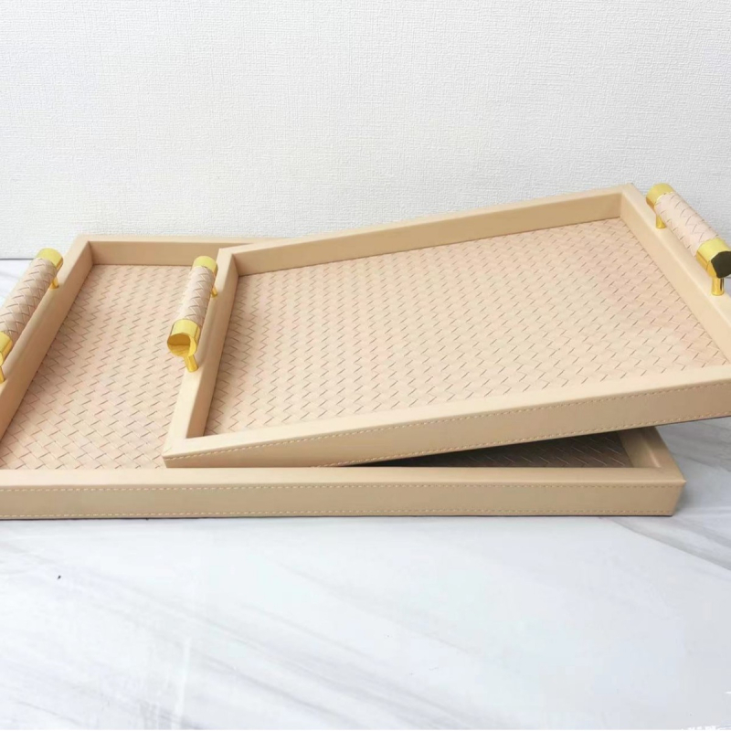 Nahast kandik, käsitöö, kaasaegse minimalismi stiil, sobib elutoa dekoratsiooniks ja söögilaua hoiustamiseks