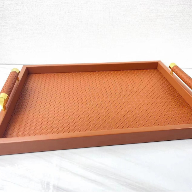 Nahast kandik, käsitöö, kaasaegse minimalismi stiil, sobib elutoa dekoratsiooniks ja söögilaua hoiustamiseks