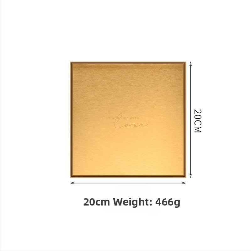Rozsdamentes acél tároló tál ékszerekhez és kozmetikumokhoz, modern minimalista stílus, elektroplattált felület