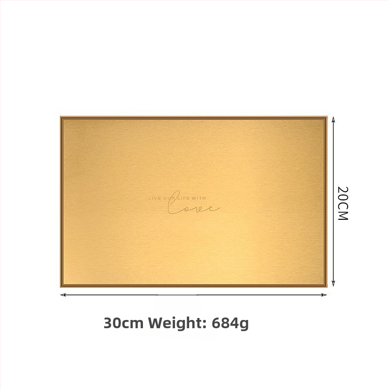 Rozsdamentes acél tároló tál ékszerekhez és kozmetikumokhoz, modern minimalista stílus, elektroplattált felület