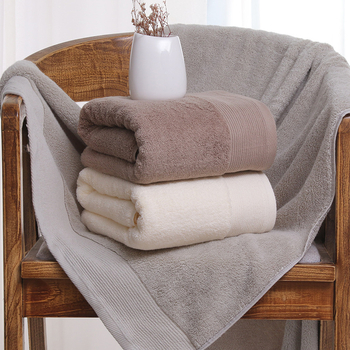 Puuvillane vannirätik brodeeritud logoga, 400–500 g, 32s lõng, kohandatav brodeerimine