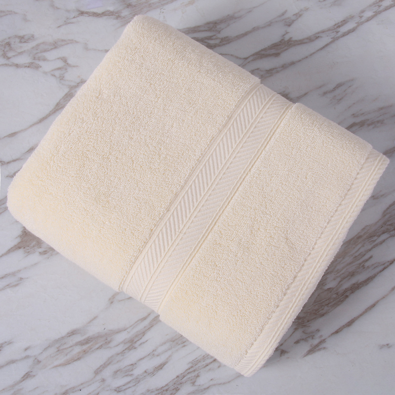 Puuvillane vannirätik brodeeritud logoga, 400–500 g, 32s lõng, kohandatav brodeerimine