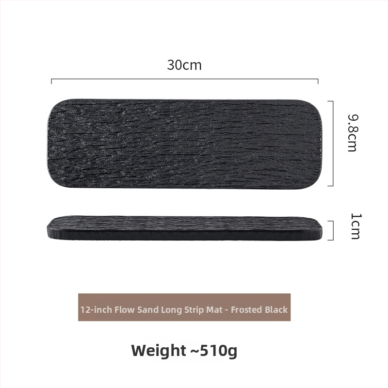 Portselani ristkülikukujuline sushi taldrik, underglaze viimistlus, mikrolaineahi sobiv, lame serveerimistaldrik