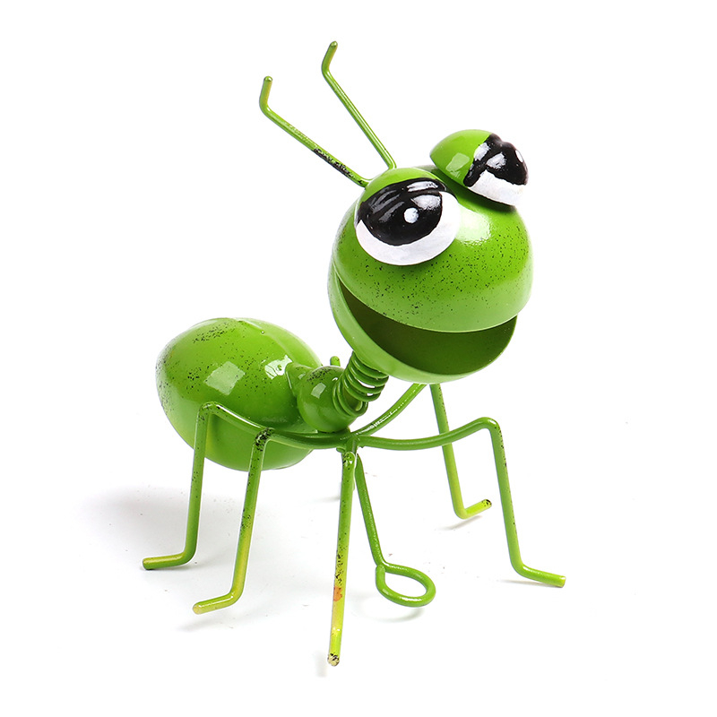 Kovított vasból készült falidísz-szett: hangya motívumú rovar dekor, pasztorális stílus, bár és étterem számára, retro megjelenés