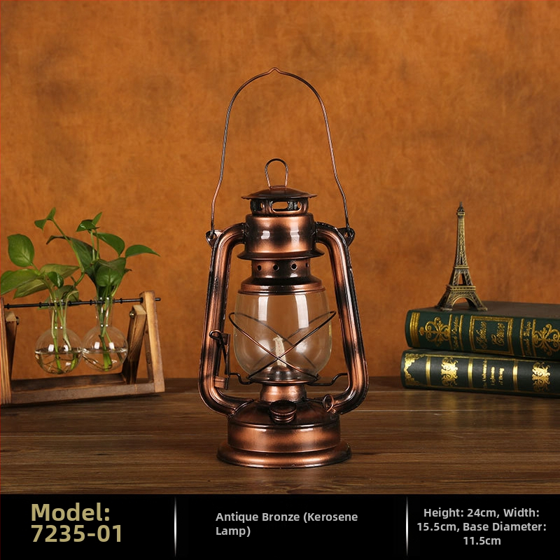 Kerozénlámpa – vasból készült dekoráció, Master Gu, modern egyszerű stílus, félautomata feldolgozás