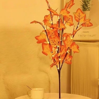 Lumină LED în formă de ramură de brad pentru decor acasă, 20 LED-uri, IP43, 3W, 200 lm, alimentare cu baterii