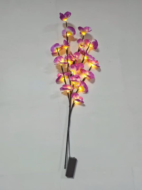 Lumină LED în formă de ramură de brad pentru decor acasă, 20 LED-uri, IP43, 3W, 200 lm, alimentare cu baterii