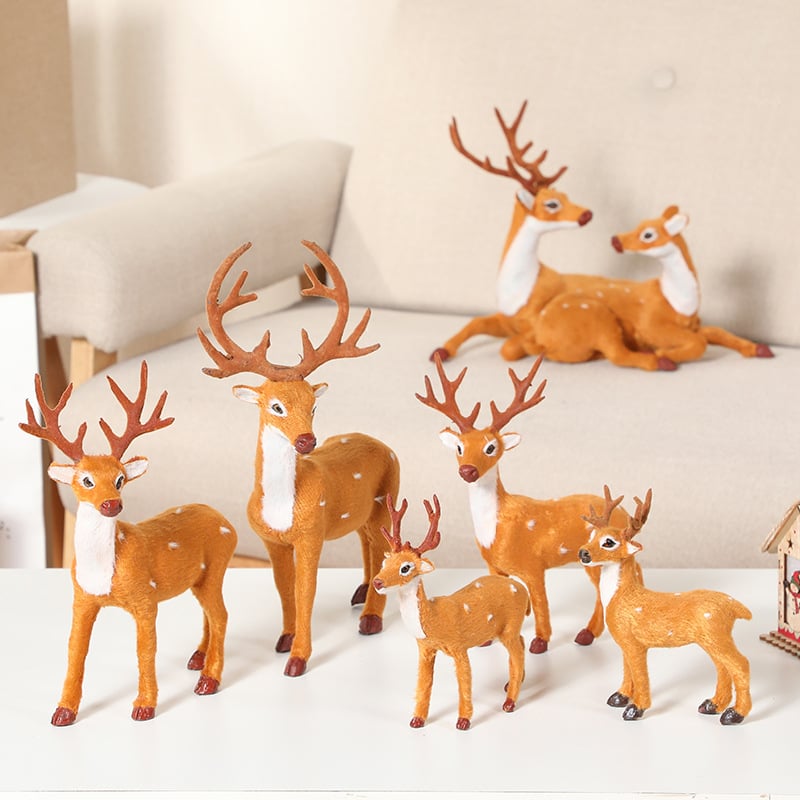 Μίνι φιγούρα ελαφιού σικά για βιτρίνα χριστουγεννιάτικου καταστήματος; Υλικό: Ξύλο; Συσκευασία: PVC κουτί δώρου; Κατηγορία: Διακοσμήσεις Χριστουγέννων; Μάρκα: Ming Deer Christmas