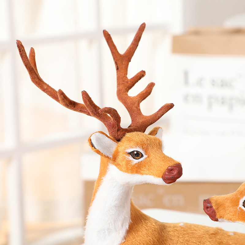 Μίνι φιγούρα ελαφιού σικά για βιτρίνα χριστουγεννιάτικου καταστήματος; Υλικό: Ξύλο; Συσκευασία: PVC κουτί δώρου; Κατηγορία: Διακοσμήσεις Χριστουγέννων; Μάρκα: Ming Deer Christmas