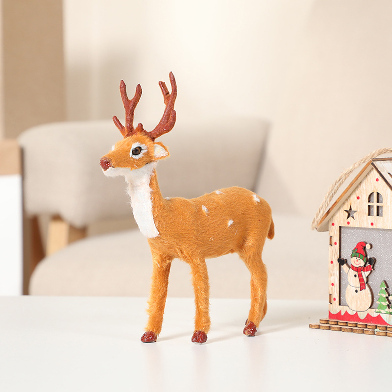 Μίνι φιγούρα ελαφιού σικά για βιτρίνα χριστουγεννιάτικου καταστήματος; Υλικό: Ξύλο; Συσκευασία: PVC κουτί δώρου; Κατηγορία: Διακοσμήσεις Χριστουγέννων; Μάρκα: Ming Deer Christmas