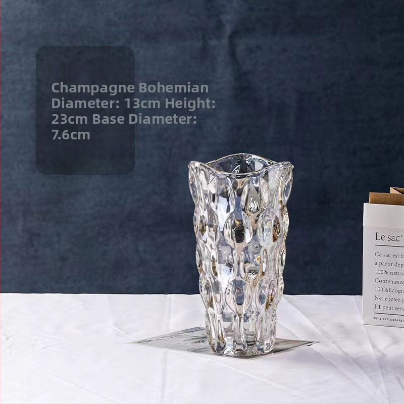 Βάζο από γυαλί σε αμερικανικό στυλ Ryukyu Crystal για διακόσμηση σαλονιού και υπνοδωματίου — Υλικό: γυαλί; Επιφάνεια: Άλλο; Συσκευασία: Κάρτον; Επεξεργασία: μη προσαρμοσμένη
