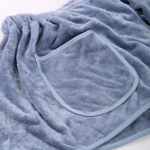 Fustă de prosop de baie pentru bărbați — fleece coral, 150D țesătură plată, greutate 140–170 g