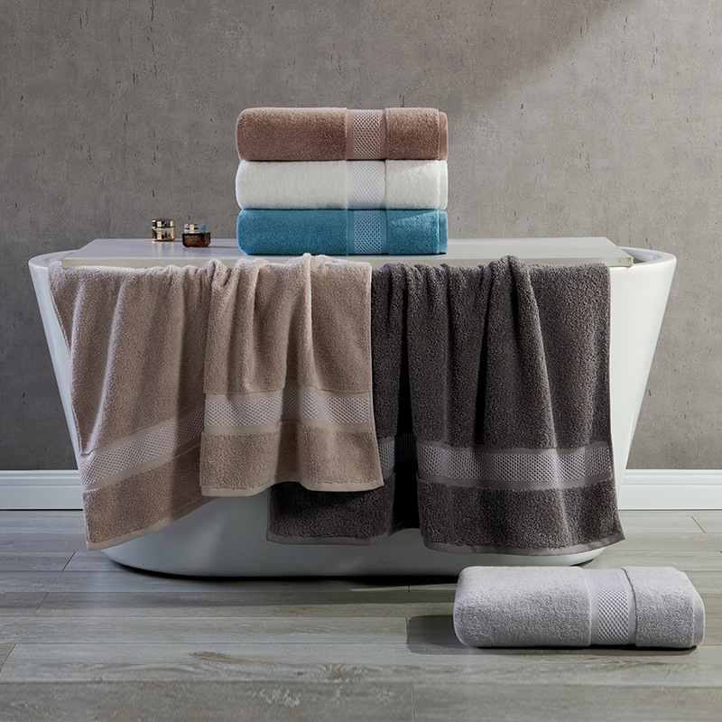 Prosop de baie 100% bumbac, 500 g+ greutate, fire 32s, proces de fabricație amplu, Prosop baie/plajă