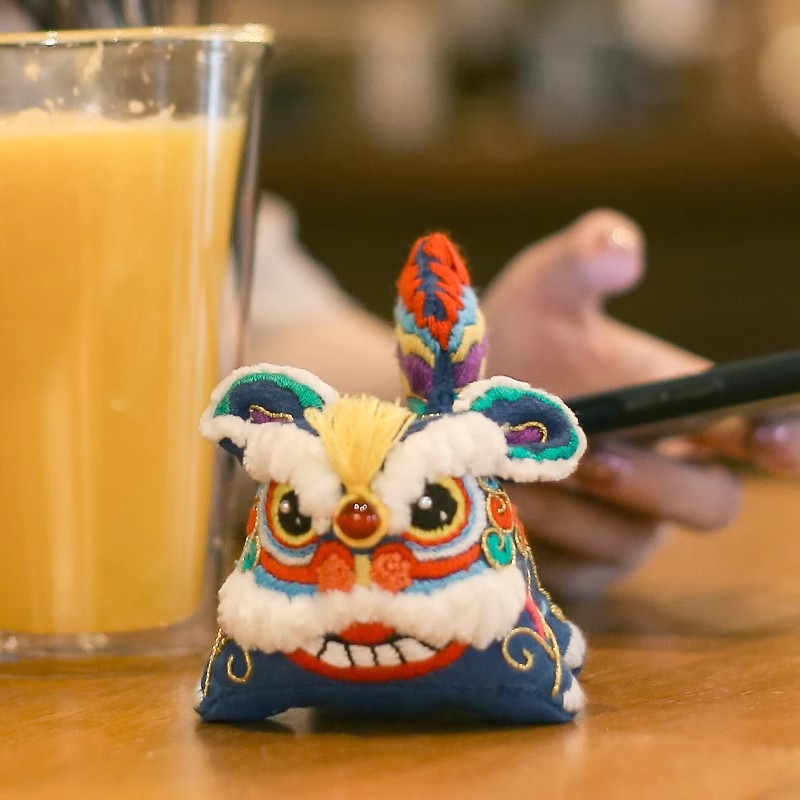 Acarhat DIY rongytigris hímzőkészlet — hímzőanyag, fonal, Új kínai stílus