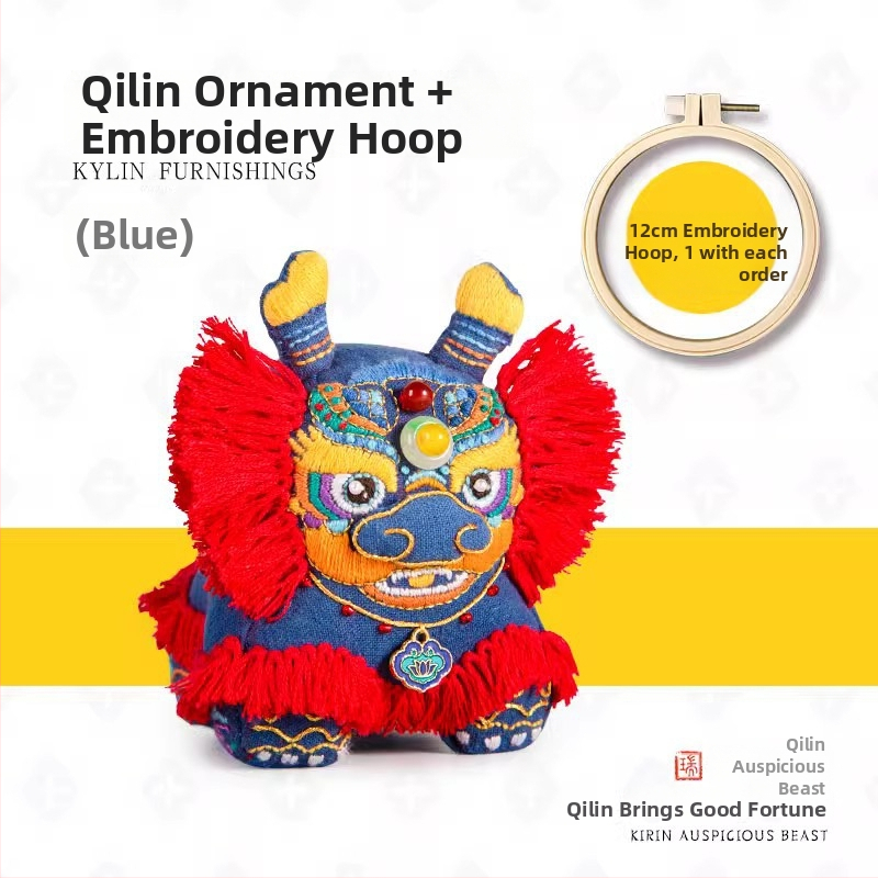 Acarhat DIY rongytigris hímzőkészlet — hímzőanyag, fonal, Új kínai stílus