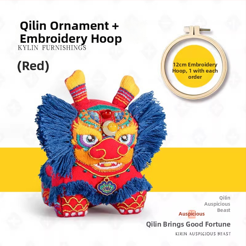 Acarhat DIY rongytigris hímzőkészlet — hímzőanyag, fonal, Új kínai stílus