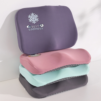 Pernă de șezut din spumă cu memorie, husă din plasă respirabilă, stil minimalist, model solid