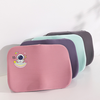 Pernă de șezut din spumă cu memorie, husă din plasă respirabilă, stil minimalist, model solid