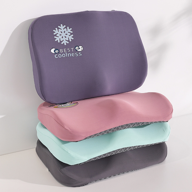 Pernă de șezut din spumă cu memorie, husă din plasă respirabilă, stil minimalist, model solid