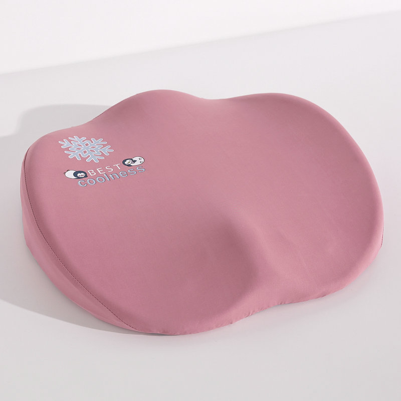 Pernă de șezut din spumă cu memorie, husă din plasă respirabilă, stil minimalist, model solid