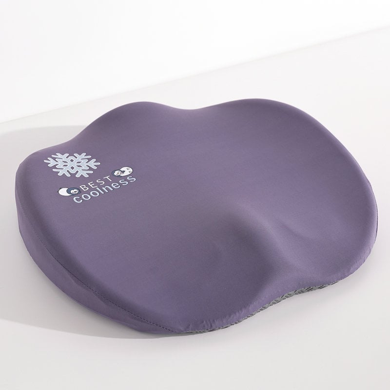 Pernă de șezut din spumă cu memorie, husă din plasă respirabilă, stil minimalist, model solid