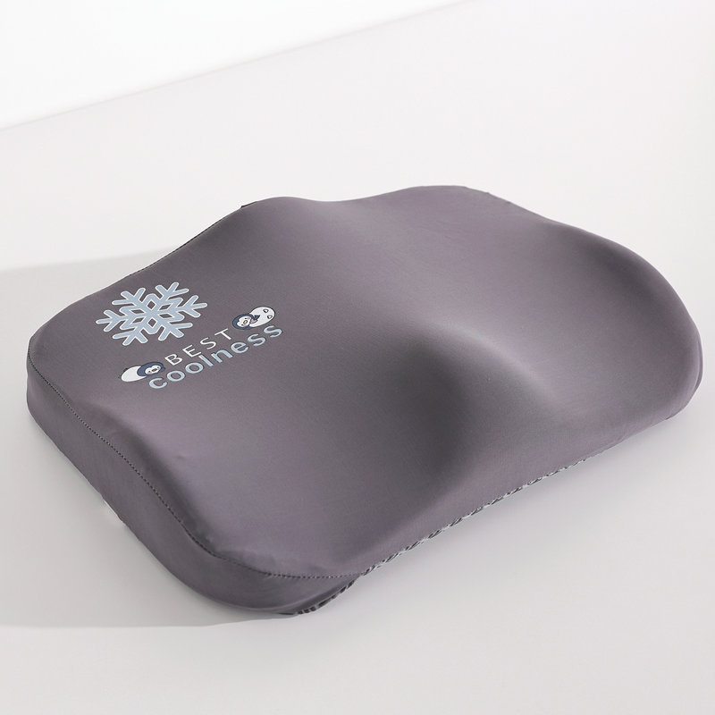 Pernă de șezut din spumă cu memorie, husă din plasă respirabilă, stil minimalist, model solid