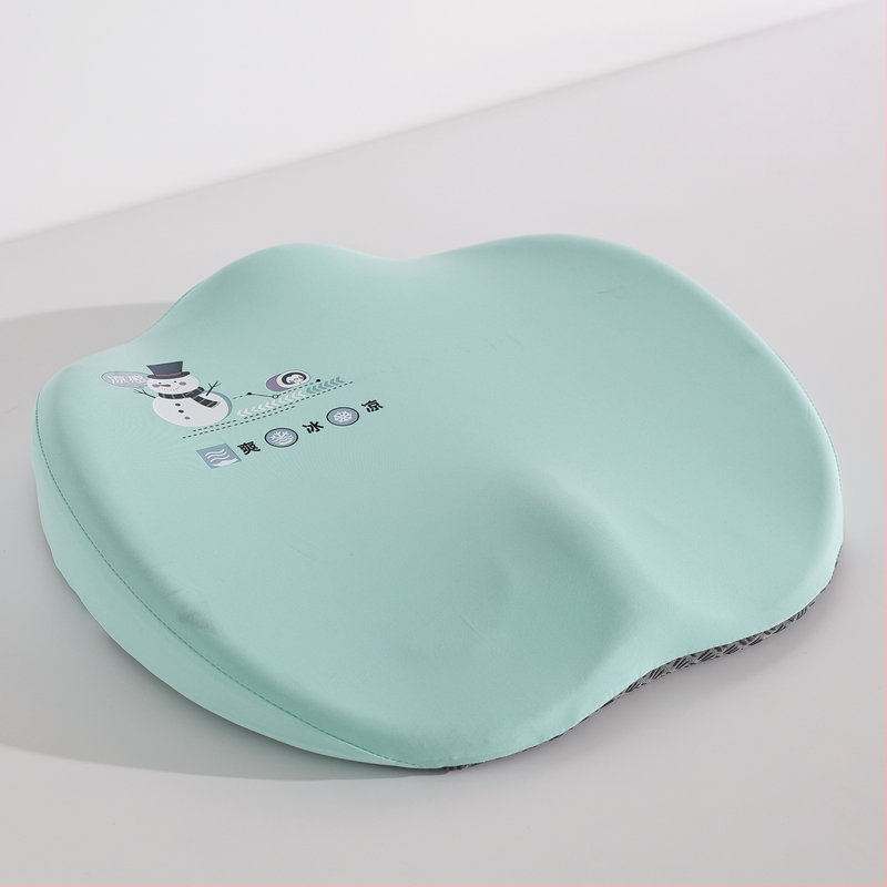 Pernă de șezut din spumă cu memorie, husă din plasă respirabilă, stil minimalist, model solid