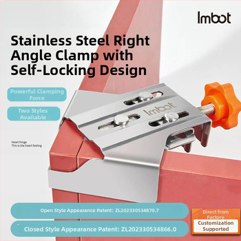 Držač za pravokotni kut u stolarstvu, nehrđajući čelik, Sekcija A/B, opća primjena