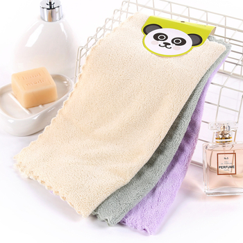 Prosop mic pătrat pentru față bebeluți, velur coral dens, fibre ultra-fine, uscare rapidă, 18 g, imprimare logo