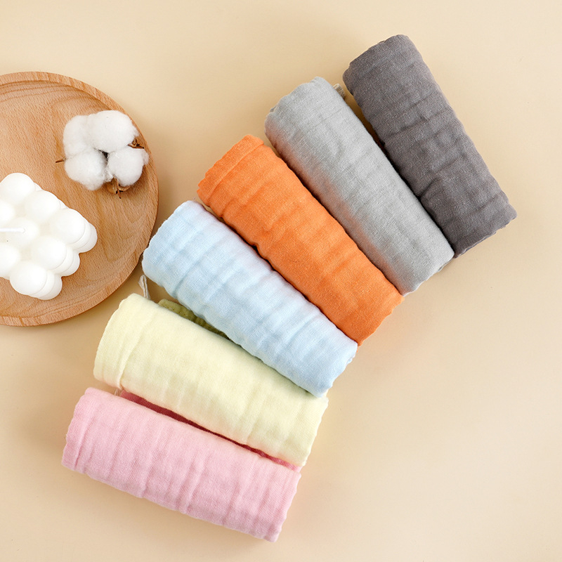 Beebide ruuduline näokäterätik, kuuekihiline tihe gaz, 100% puuvill, 32 g kaal, logopildi trükkimine saadaval