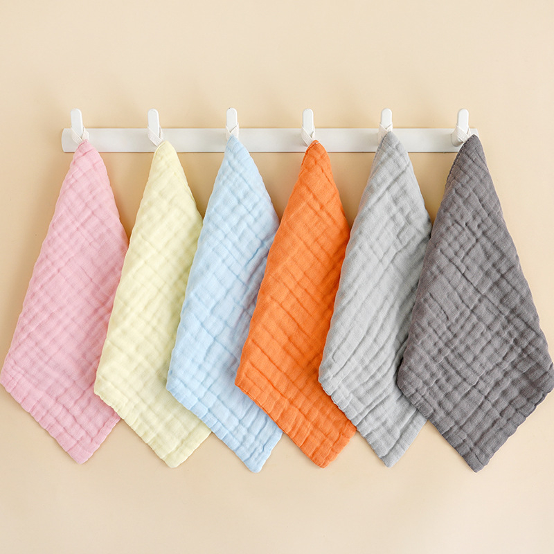 Beebide ruuduline näokäterätik, kuuekihiline tihe gaz, 100% puuvill, 32 g kaal, logopildi trükkimine saadaval