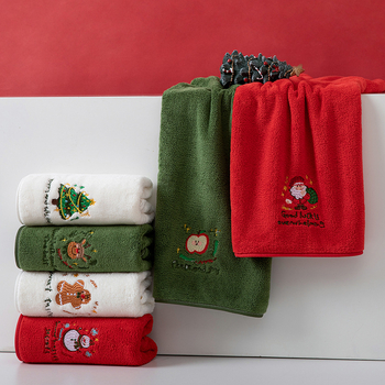 Arc tisztító törölköző Coral fleece-ből, hímzett szegéllyel, 150d szál, 80–100 g súly, testreszabható