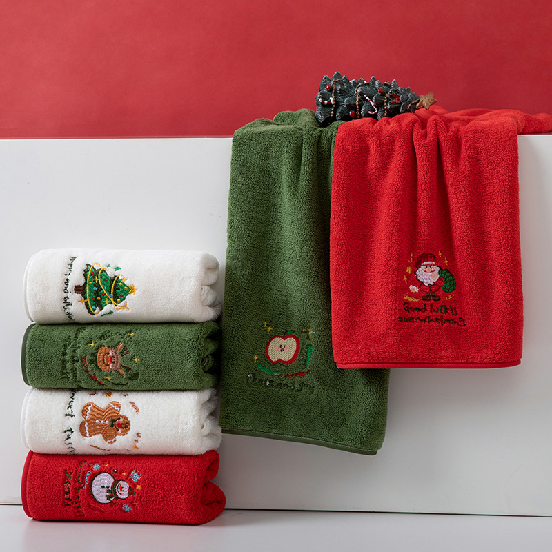 Arc tisztító törölköző Coral fleece-ből, hímzett szegéllyel, 150d szál, 80–100 g súly, testreszabható