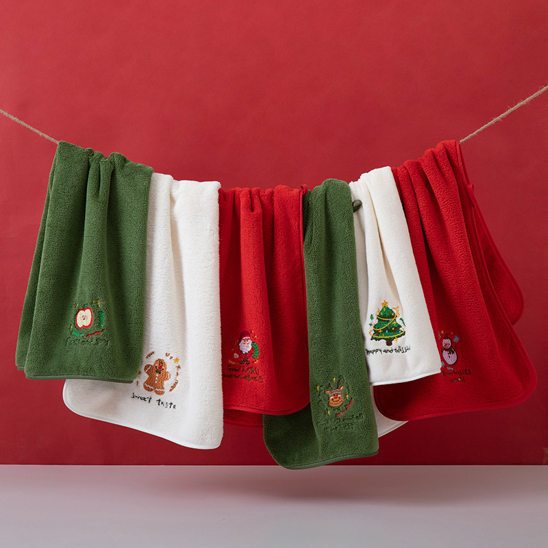 Arc tisztító törölköző Coral fleece-ből, hímzett szegéllyel, 150d szál, 80–100 g súly, testreszabható