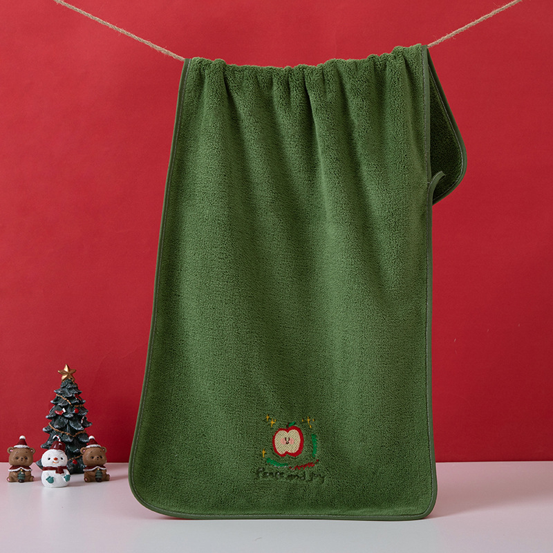 Arc tisztító törölköző Coral fleece-ből, hímzett szegéllyel, 150d szál, 80–100 g súly, testreszabható