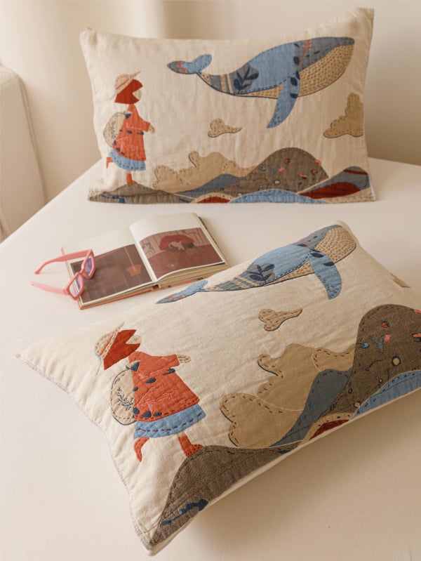 Pagalvės užvalkalas – Šilko gėlių medžiaga, 2 vnt., be pritaikymo