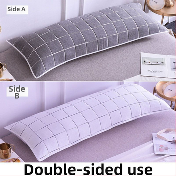 Pagalvės užvalkalas iš medvilnės audinio, ilgas dizainas, dvigubam naudojimui, be logotipo