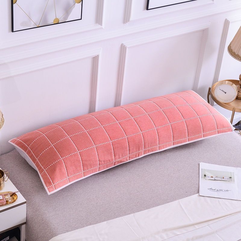 Pagalvės užvalkalas iš medvilnės audinio, ilgas dizainas, dvigubam naudojimui, be logotipo