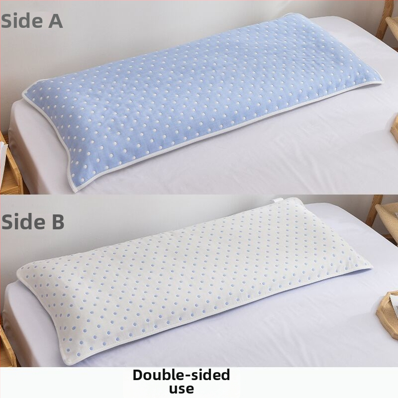 Pagalvės užvalkalas iš medvilnės audinio, ilgas dizainas, dvigubam naudojimui, be logotipo