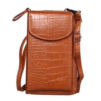 Női új, európai és amerikai stílusú multifunkcionális válltáska fedéllel, mini válltáska, krokodilminta, aprópénztartó, 2024