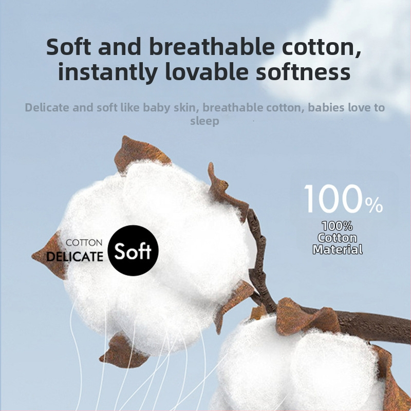 Jastuk za novorođenčad od 100% pamuka, prozračan i upija znoj, za bebe od 0–12 mjeseci, cijelu godinu