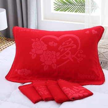 Vestuvinė pagalvės uždanga, 100% medvilnė, asmeninis logotipo spausdinimas, dropshippingo palaikymas