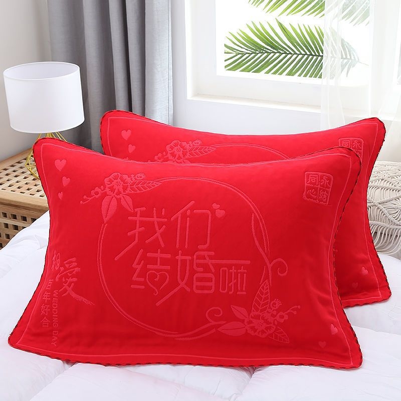 Vestuvinė pagalvės uždanga, 100% medvilnė, asmeninis logotipo spausdinimas, dropshippingo palaikymas