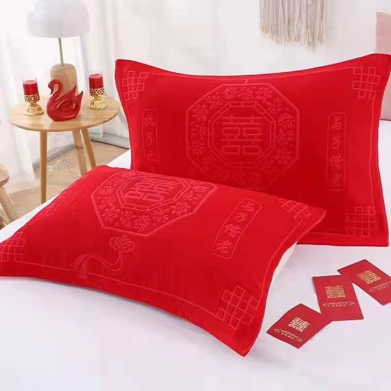 Vestuvinė pagalvės uždanga, 100% medvilnė, asmeninis logotipo spausdinimas, dropshippingo palaikymas