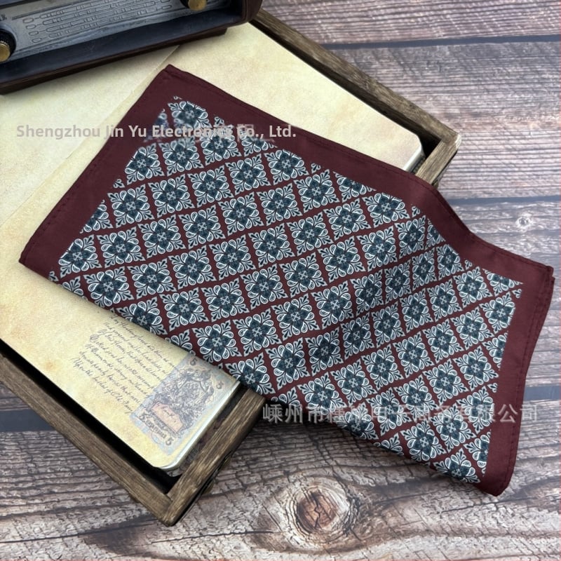 Džepni rupčić s Paisley uzorkom, vintage stil, poliester vlakna, otisak